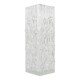 Peill & Putzler Modern Square Op Art Vase in Frosted Glass, Germany, 1970s