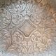 Decorated pewter ashtray