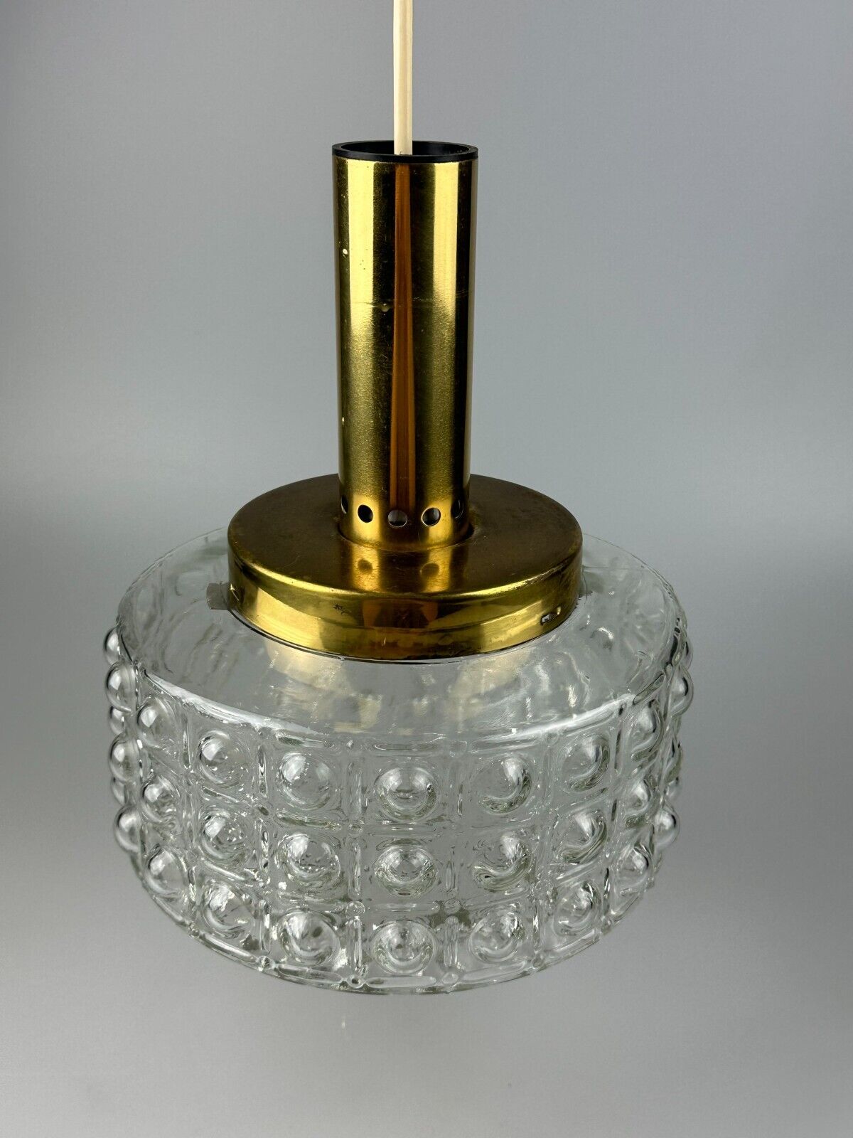 60s 70s VEB hanging lamp ceiling lamp bubble brass glass space age design