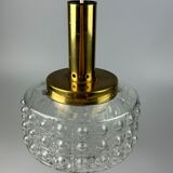 60s 70s VEB hanging lamp ceiling lamp bubble brass glass space age design