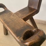 Traditional Basque chair in brutalist style