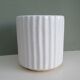 Vase céramique craquelée cylindrique