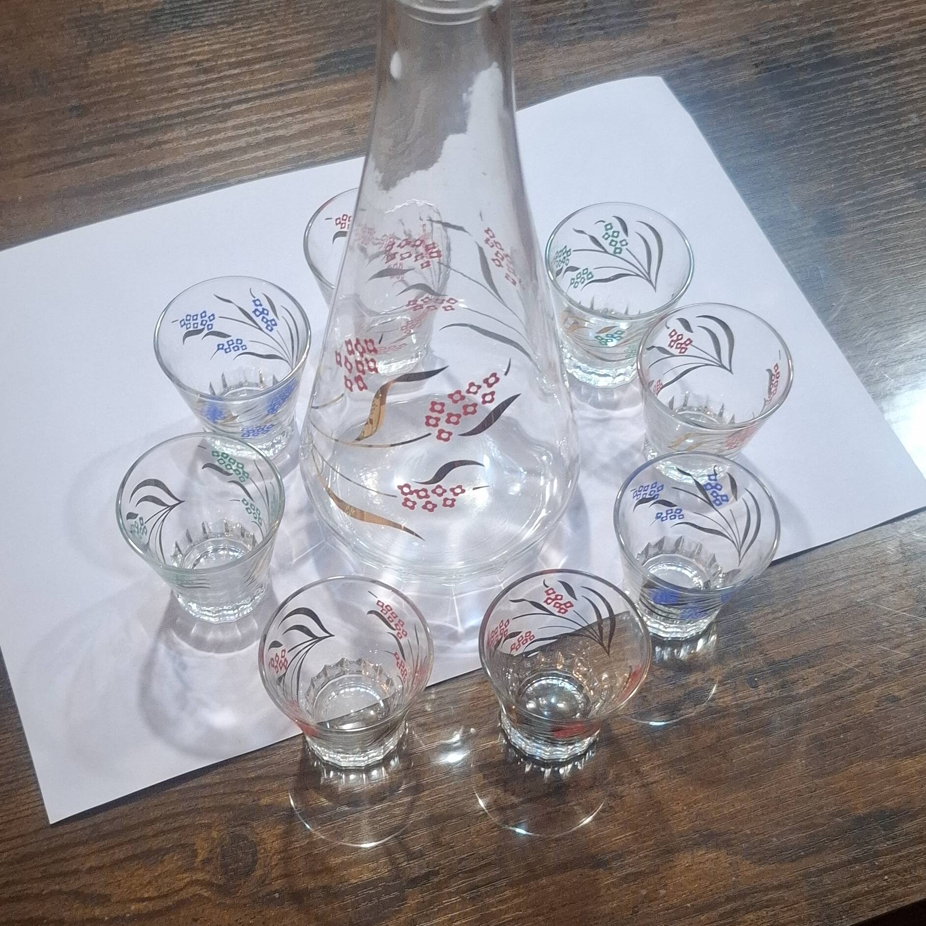 Ensemble service  à liqueur