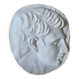 Bas relief plaster medallion