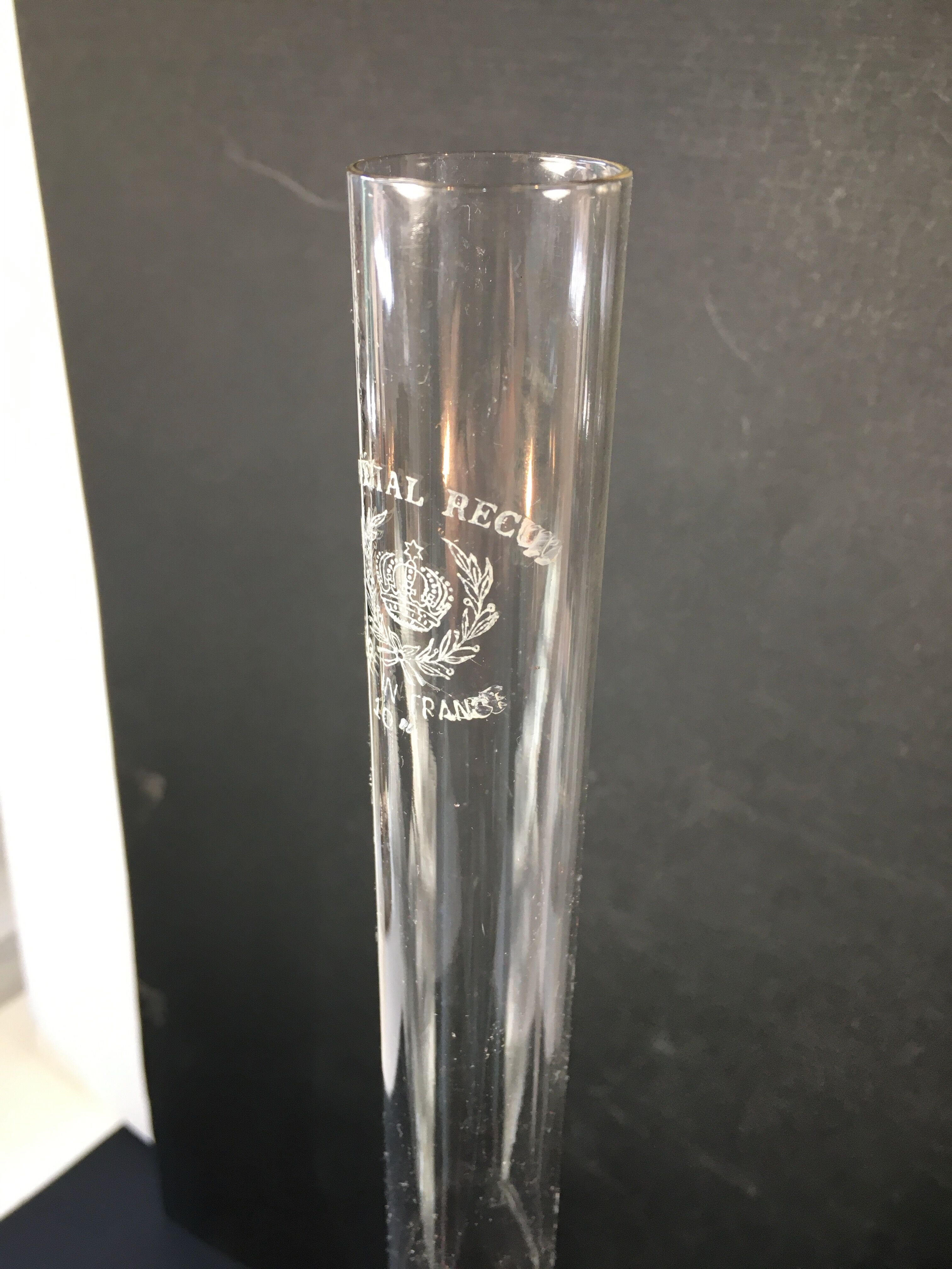 Oil lamp tinted glass and tin