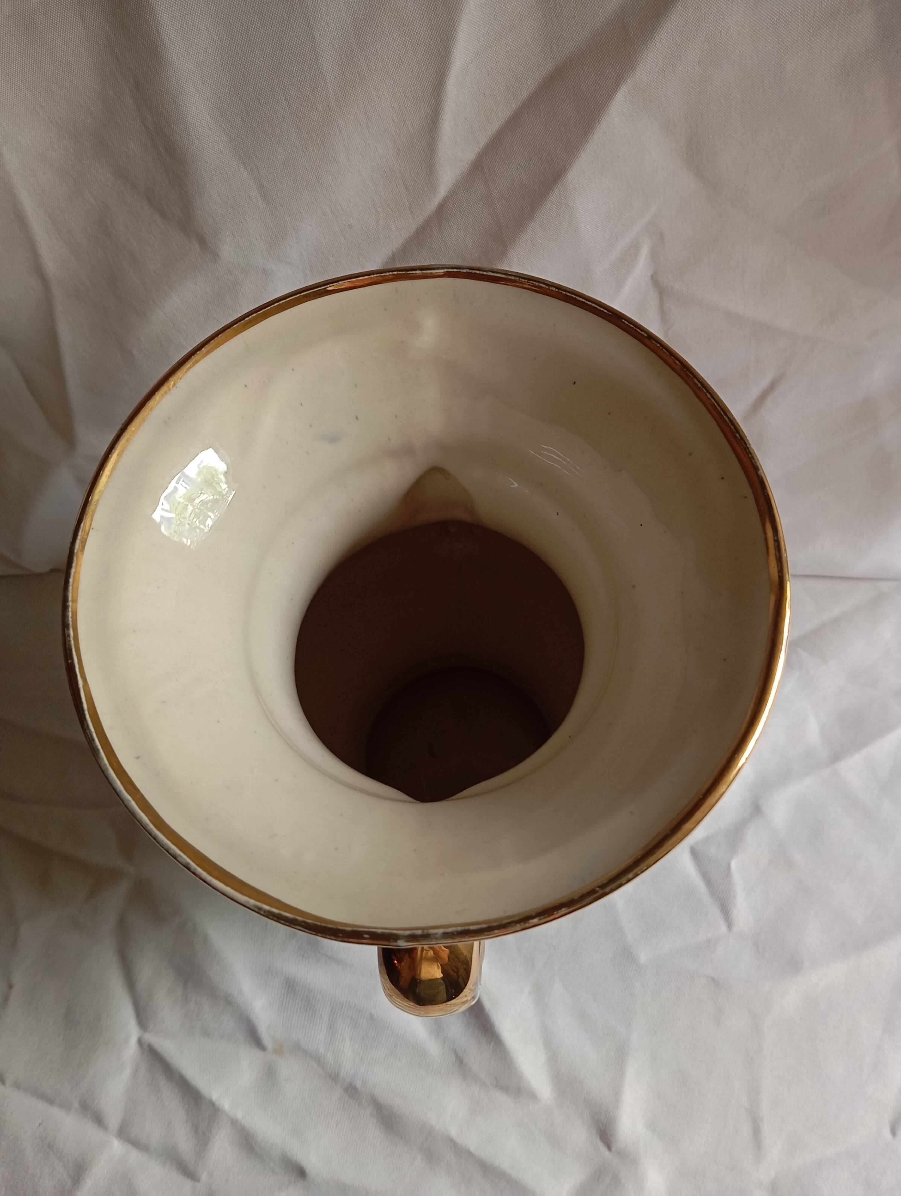 Vintage "h.bequet" earthenware vase