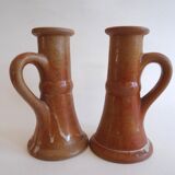 Pottery sandstone candle holders