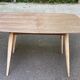 Renovated Scandinavian extendable dining table in teak and veneer from 1980.