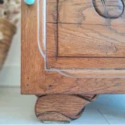 Small bedside table Art Deco wood