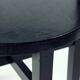 Set Of 4, Black Oak Dining Chairs, Czechoslovakia 1930s