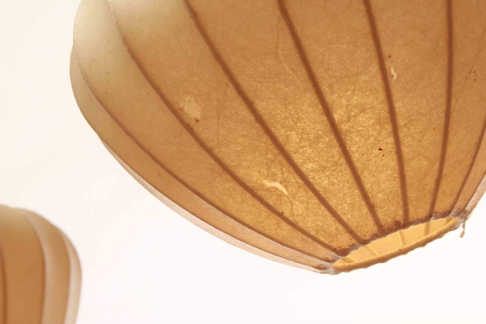 1960s scandinavian ceiling lamp in teak