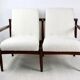 Beautiful vintage double sofa bench from the 70s - ivory boucle