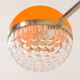 Italian Space Age chandelier with crystal glass shades, 1970s
