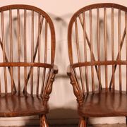Pair of 19th Century English Windsor Armchairs