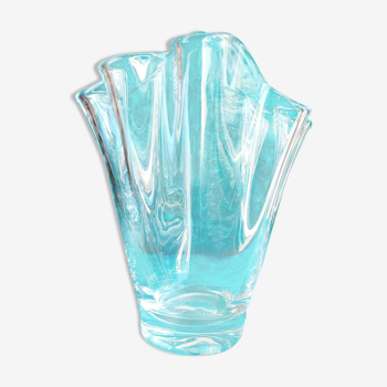 Vase mouchoir cristal Venini Murano