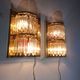 Pair of Murano glass wall lights by Lumica 1970s