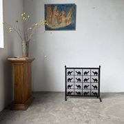Wrought iron fireplace screen Les Marolles 1950