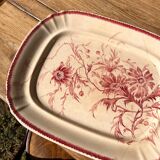 Pink iron earth dish 19 century
