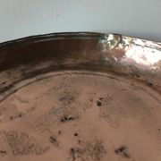 2 ottoman antique  plates bowls copper tin coated