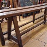 Pair of oak benches