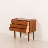 Danish small teak chest of drawers, 1960s