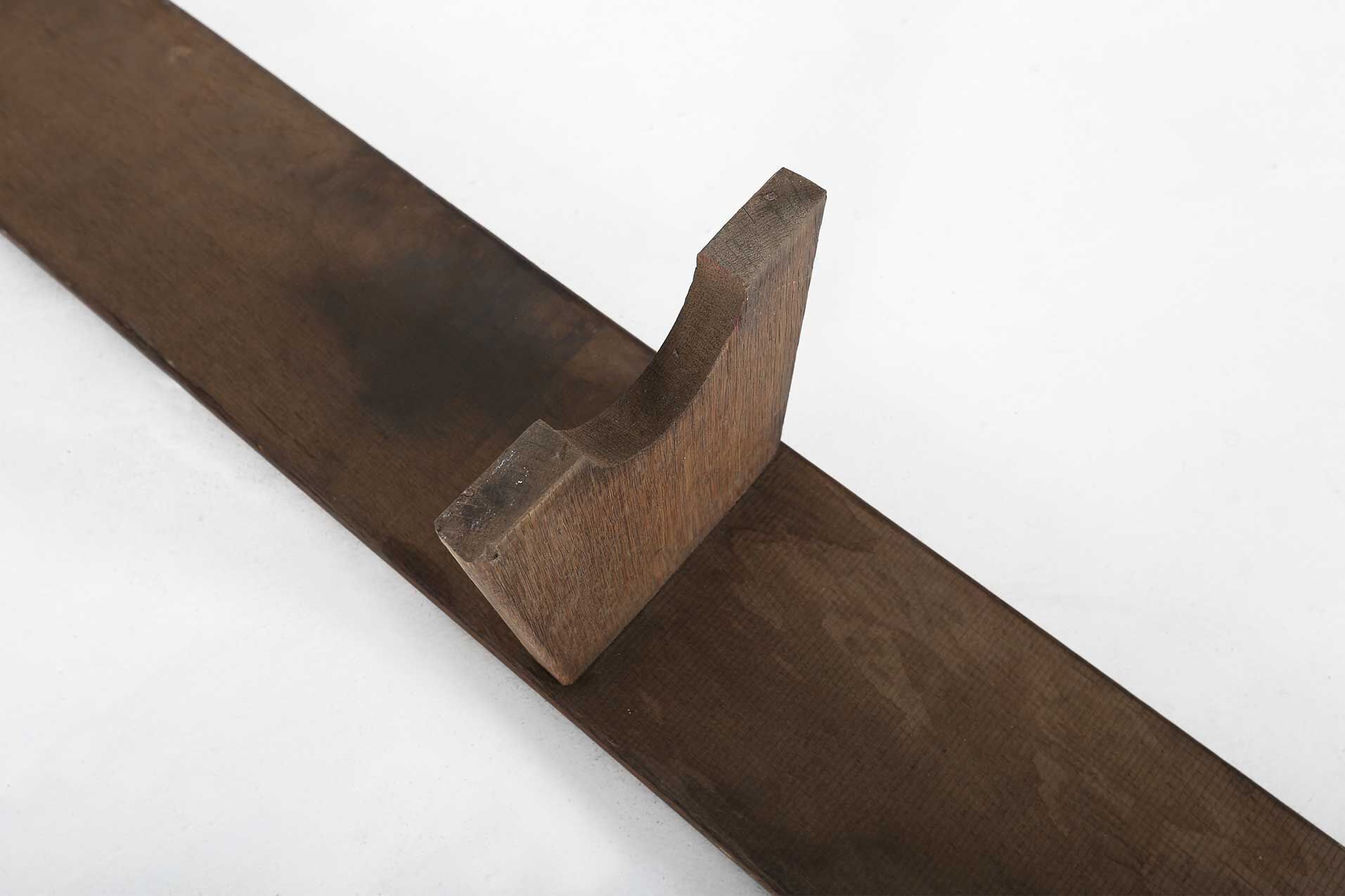 Banc en bois industriel Ca.1920