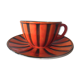 Tasse et soucoupe sarreguemine