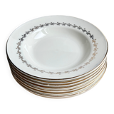 8 Digoin Sarreguemines plates