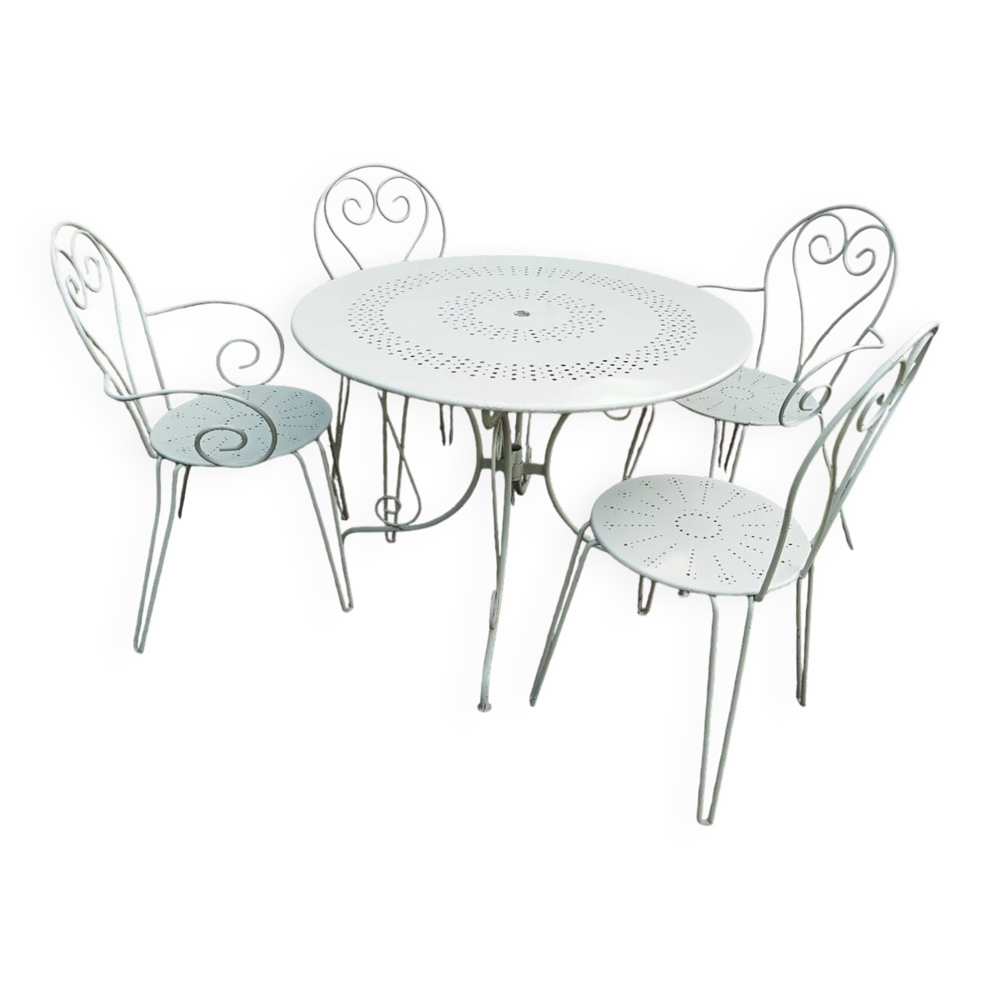 Green garden furniture