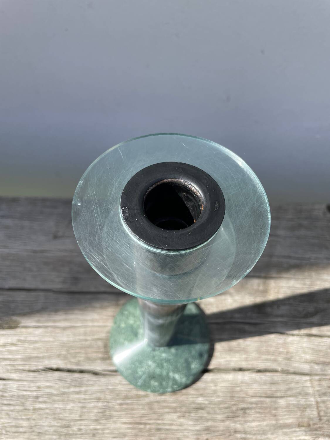 Postmodernist Milano marble candle holder