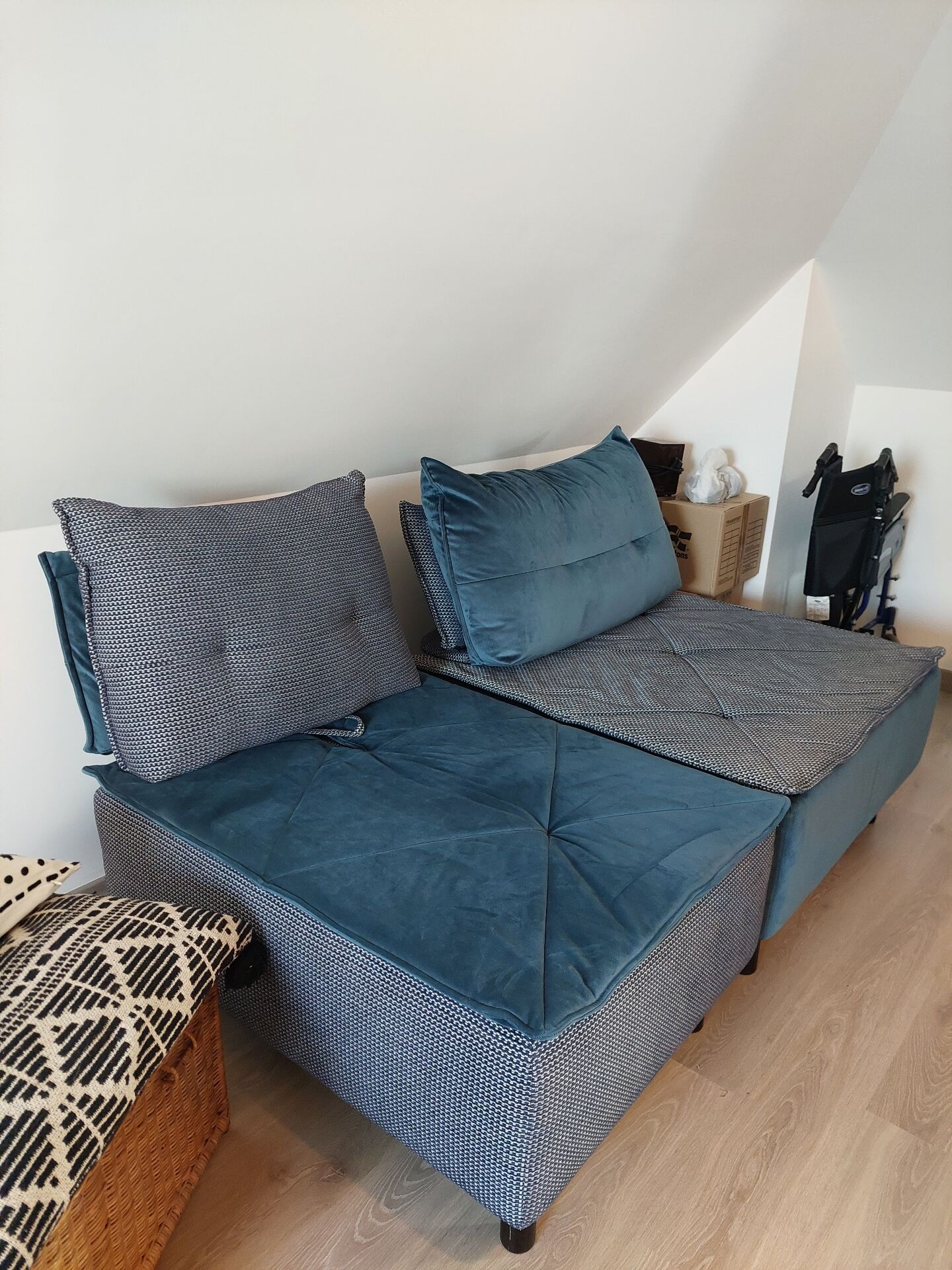 1 lot de 2 fauteuils design modulaires