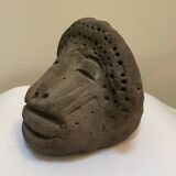 Primitive art head sculpture