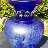 Robert gronowski vase in frosted crystal