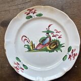 Lot de 4 assiettes 18ème – Faïence des Islettes – Décor chinois polychrome