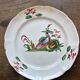 Set of 4 18th-century plates – Islettes earthenware – Polychrome Chinese decoration