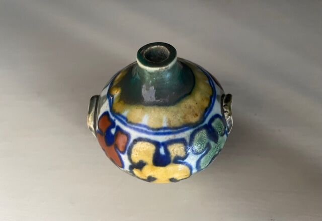 Miniature rhodian holland vase, circa 1920