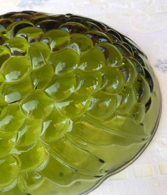 Fruit basket with bunch of grapes