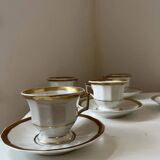 Service à café en porcelaine de Limoges Baynaud & cie