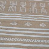 Tapis kilim descente de lit traditionnel fait main 97x64cm