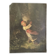 oil on panel, Red Riding Hood, unsigned, quite old-fashioned
