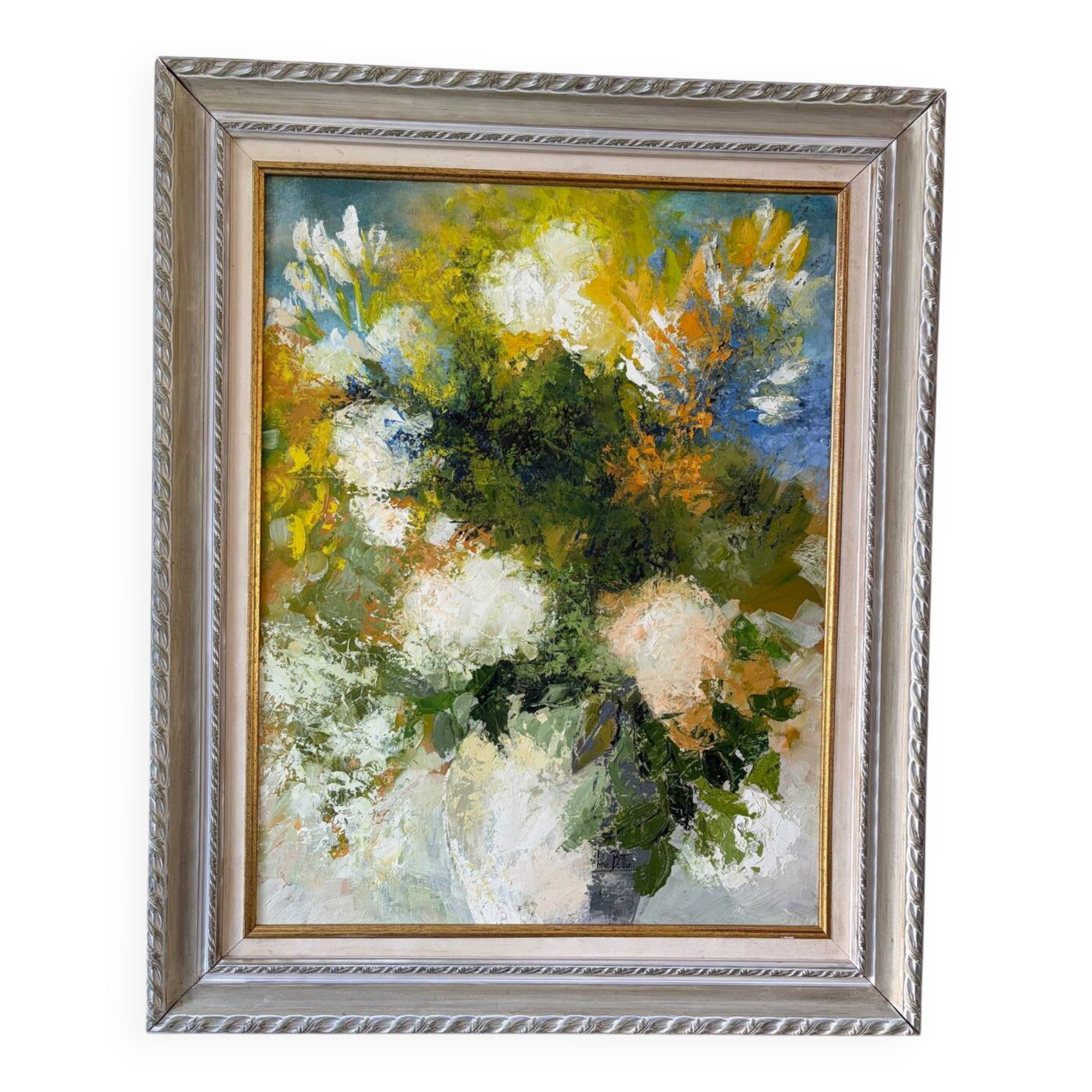 Bouquet of flowers signed Bottini