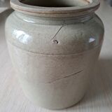 Varnished stoneware pot