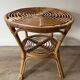 Rattan side table