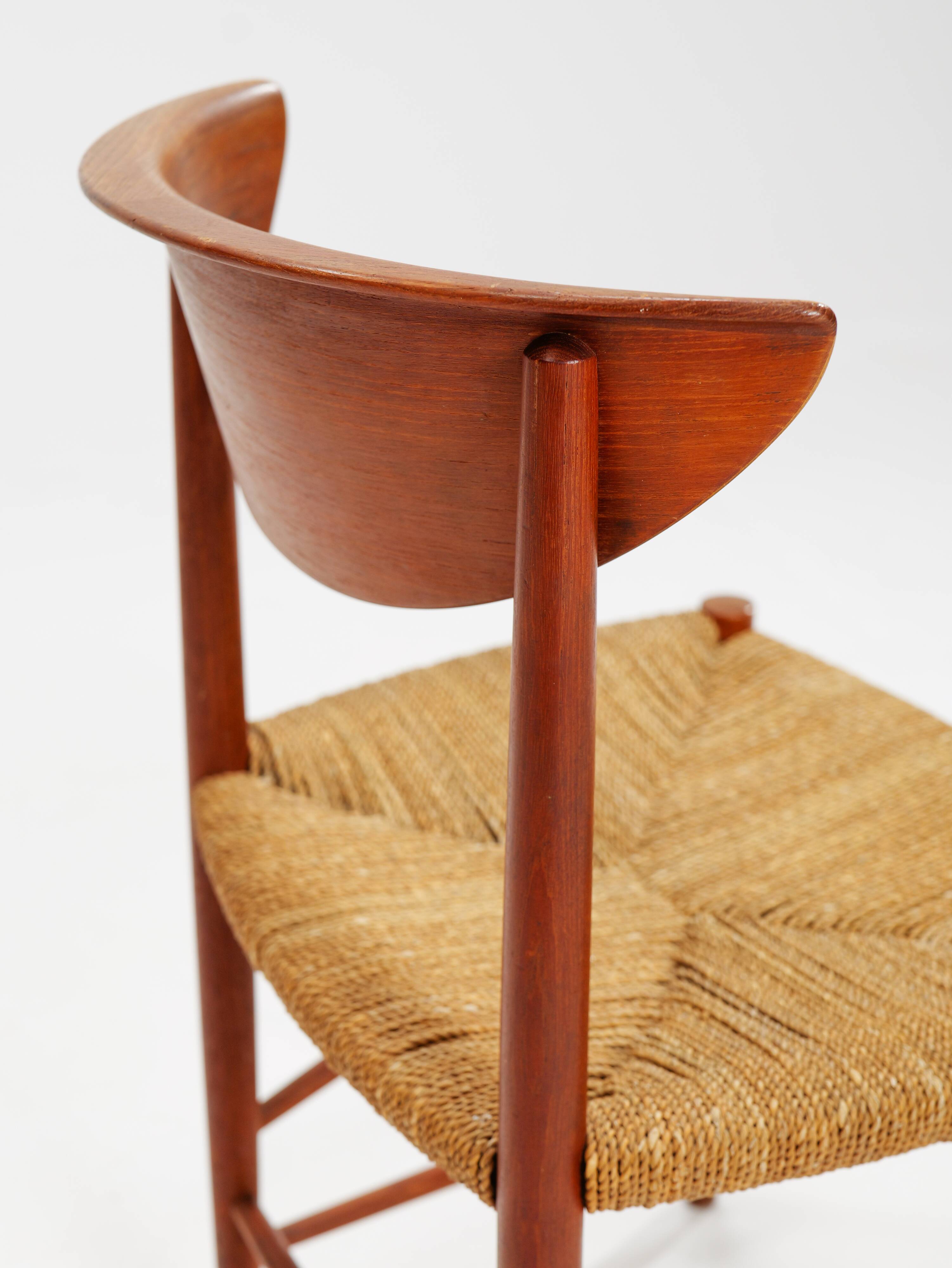 Model 316 dining chairs by Peter White & Orla Moelgard-Nielsen for Søborg Møbelfabrik, 1958, set of 6