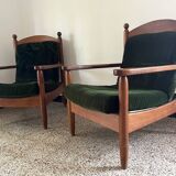 Pair of vintage Scandinavian armchairs from the 60s