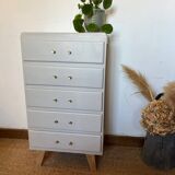 Vintage chiffonier with compass feet
