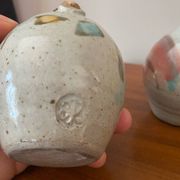 Ensemble poivrier et salière en  ceramique