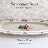 Antique serving dish Sarreguemines model Agreste – around 1900