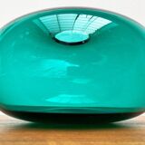 Large vase from the Swedish Stockholm series, handmade glass from Ikea, 1990s.