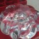 Pair of Baccarat crystal candlesticks, flower/rose model — new condition